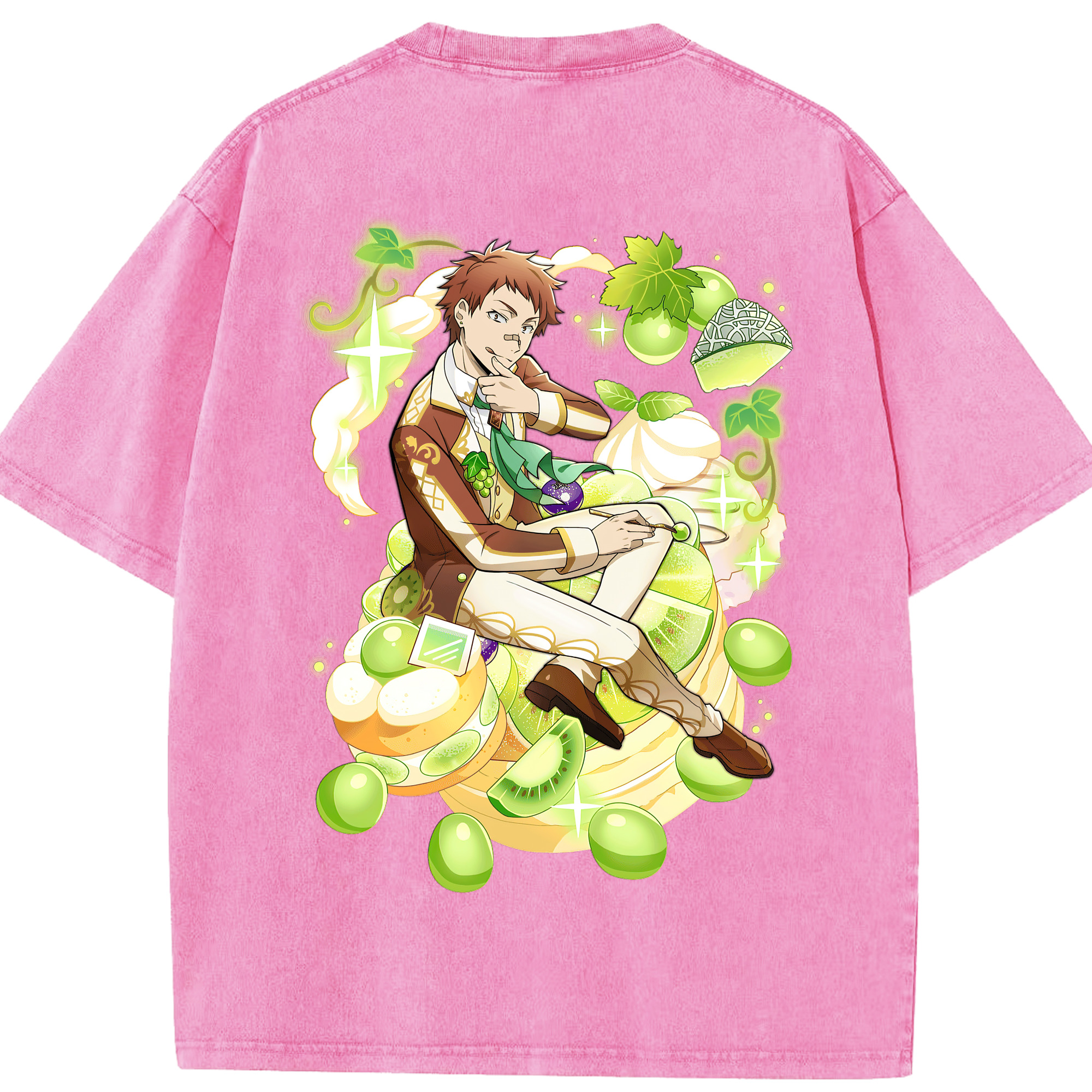 （画像用） 文豪ストレイドッグス Bungo Stray Dogs 綿100% ヴィンテージ風 半袖Tシャツ（背面プリント）